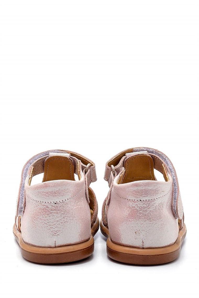 First Step  Deri Çocuk Sandalet Pembe D-465