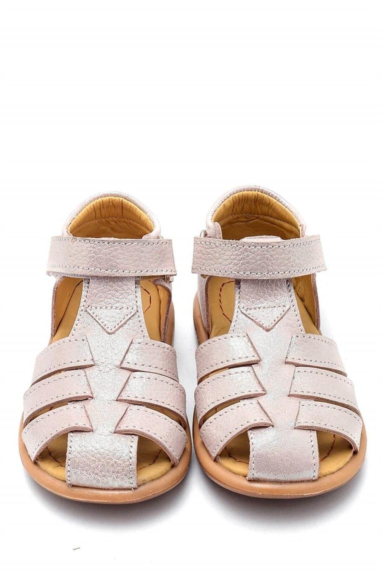 First Step  Deri Çocuk Sandalet Pembe D-465