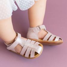 First Step  Deri Çocuk Sandalet Pembe D-465
