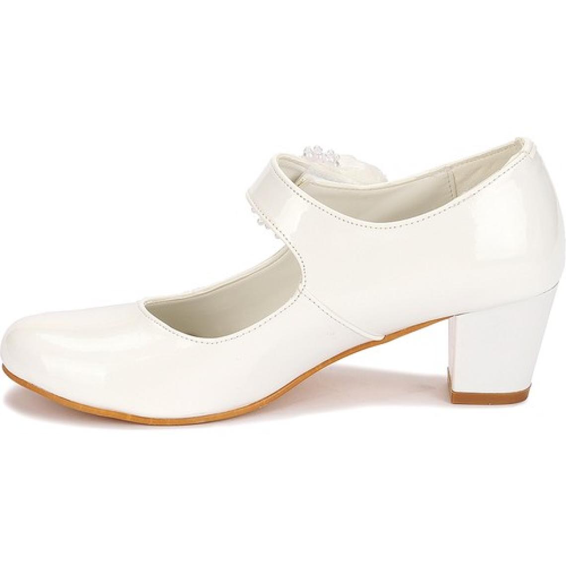 Kiko 751 Rugan Günlük Kız Çocuk 4 cm Topuk Babet Ayakkabı