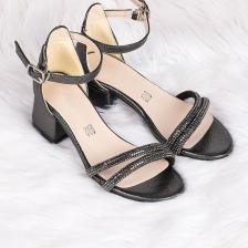 Kiko Kids 791  Taşlı Kız Çocuk 3 cm Topuklu Sandalet Ayakkabı