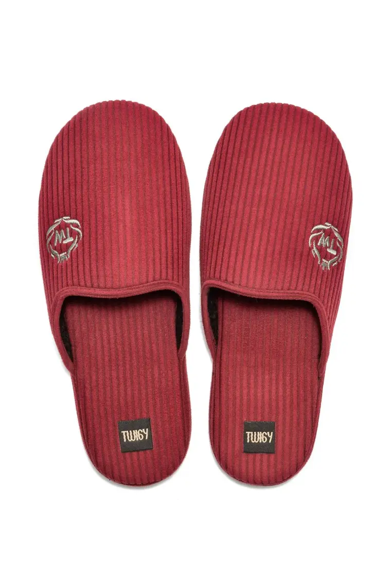 Twigy Muted Erkek Ev Terliği Bordo 41/46 AA0462