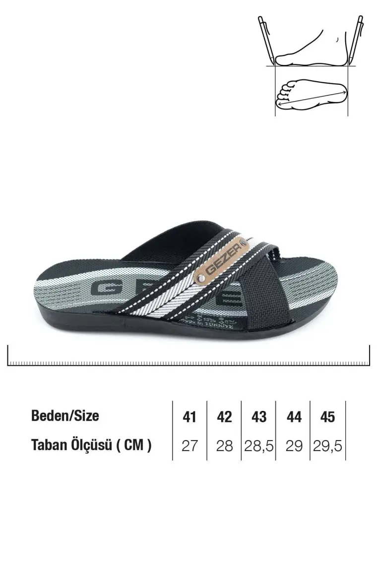 Gezer 11489-2 Erkek Terlik Yazlık Ev Terliği