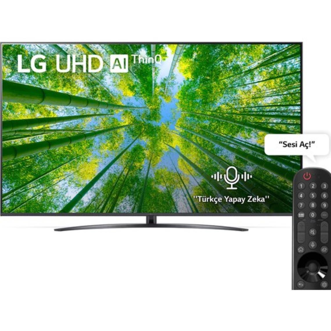 LG 55UQ81006LB 4K Ultra HD 55" 140 Ekran Uydu Alıcılı webOS Smart LED TV