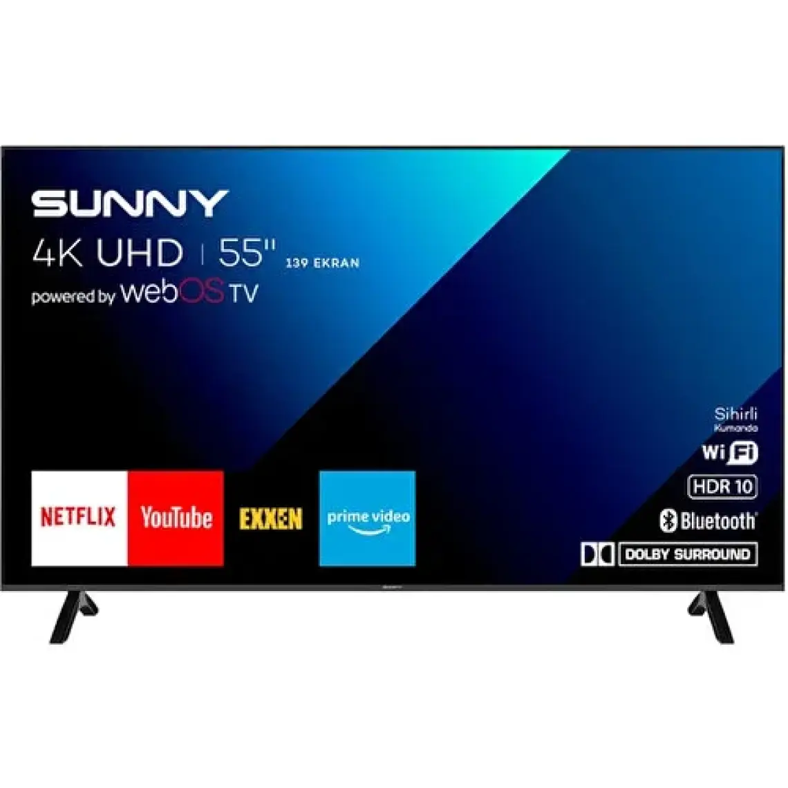 Sunny SN55FMN252 4K Ultra HD 55" 140 Ekran Uydu Alıcılı webOS Smart LED TV