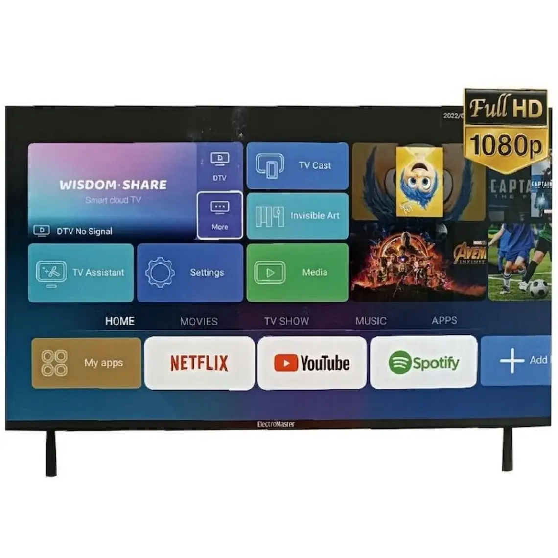 ElectroMaster ETV-332 32" 81 Ekran Uydu Alıcılı Full HD Smart LED TV