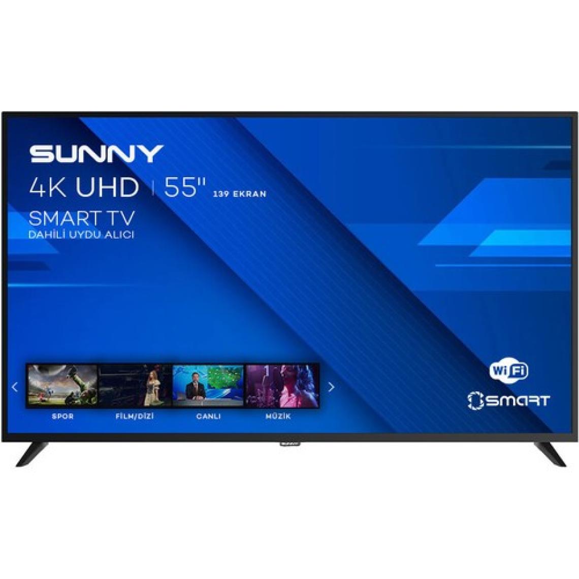 Sunny SN55UAL402 55" 139 Ekran Uydu Alıcılı 4K Ultra HD Android  Smart LED TV