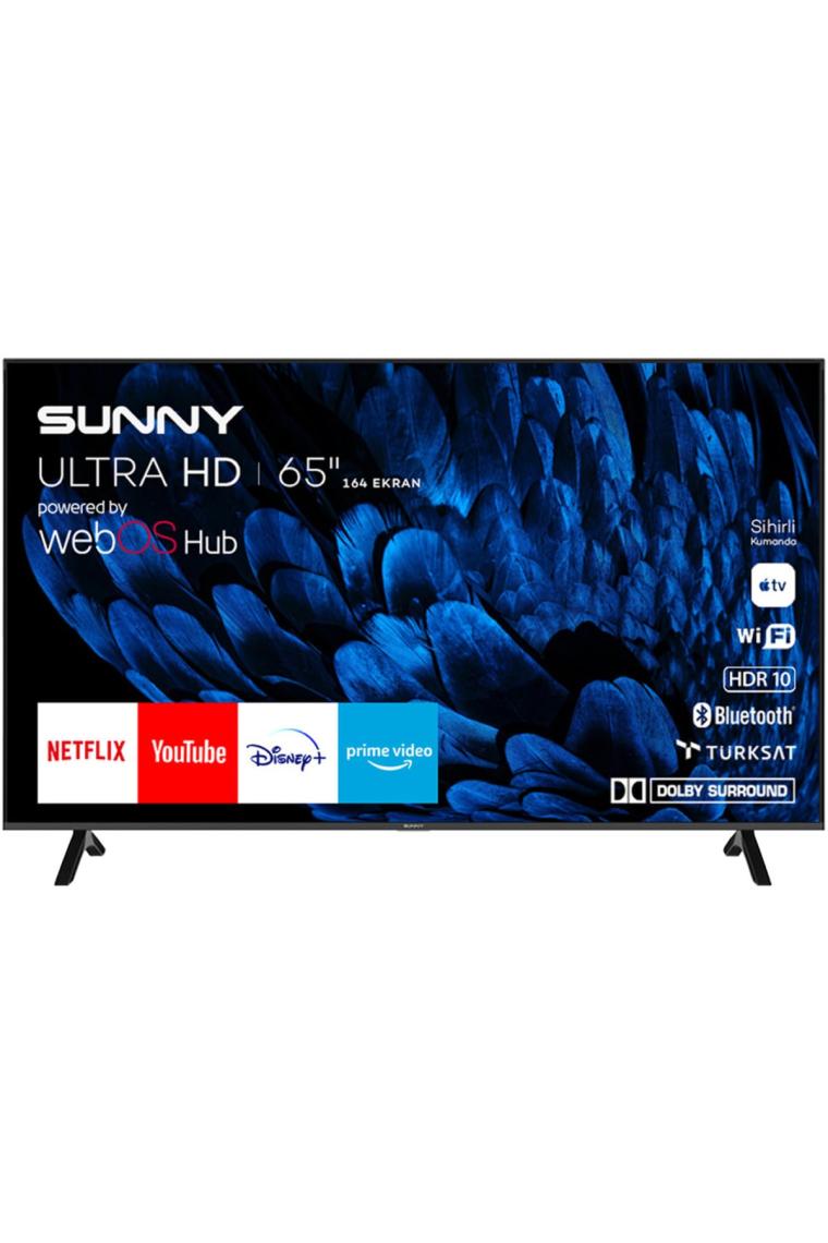 Sunny SN65FMN252 Frameless 4K Ultra HD 65" 165 Ekran Uydu Alıcılı webOS Smart LED TV