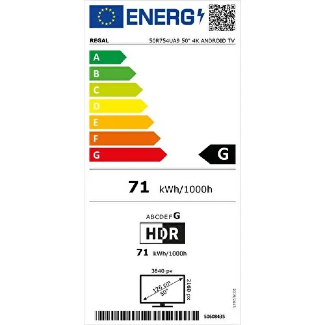Regal 50R754UA9 4K Ultra HD 50" 127 Ekran Uydu Alıcılı Android Smart LED TV