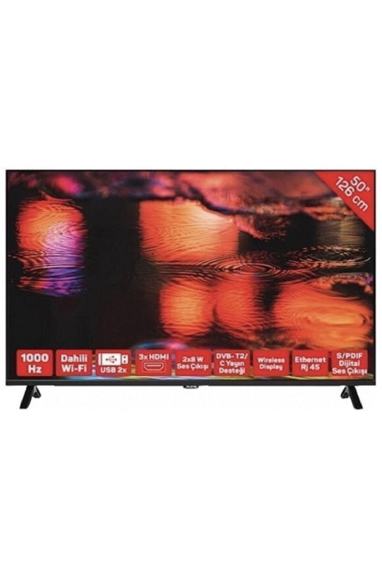 Hi-Level HL50FMN403 4K Ultra HD 50" 127 Ekran Uydu Alıcılı Android Smart LED TV