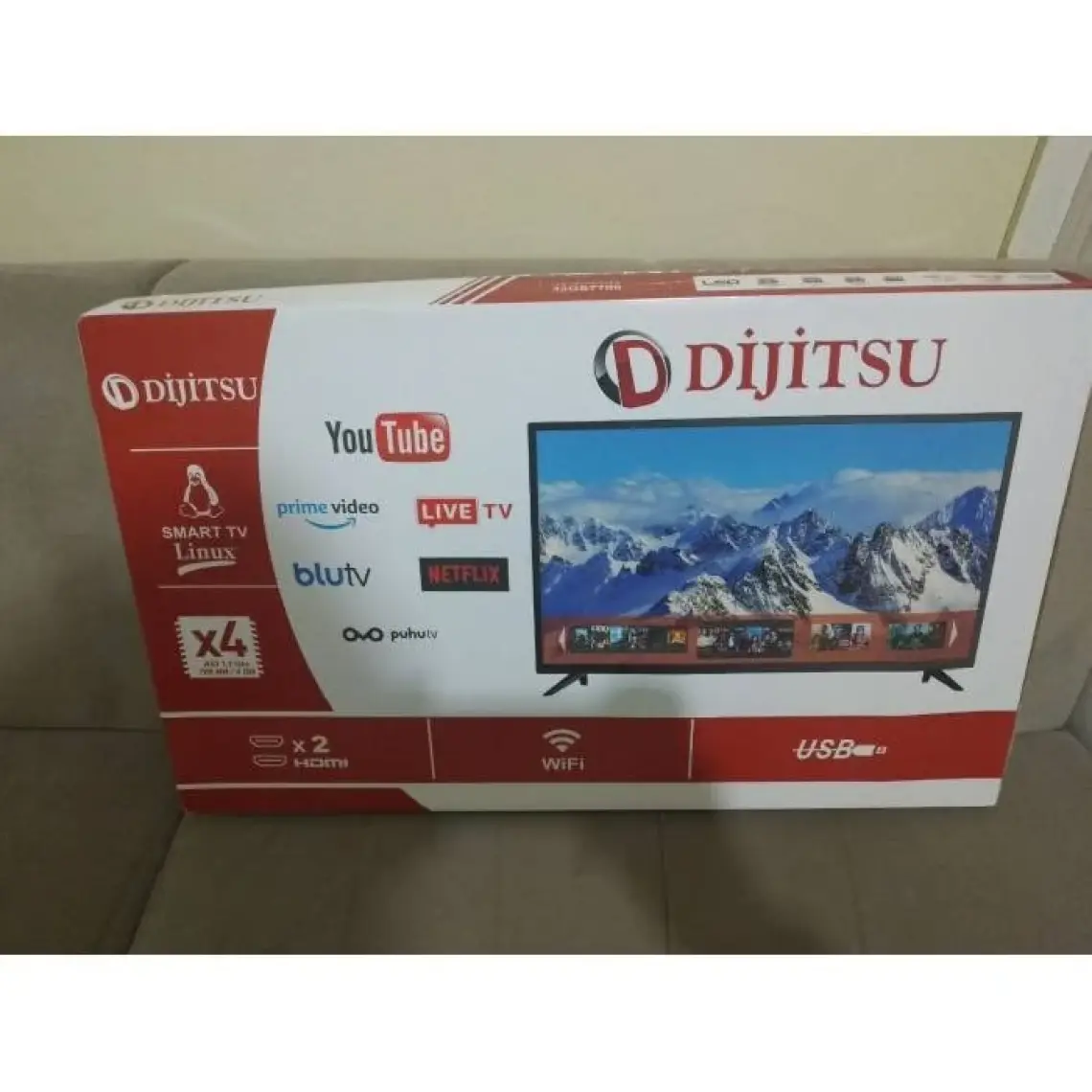 Dijitsu 32DS7700 32" 82 Ekran Uydu Alıcılı HD Smart LED TV