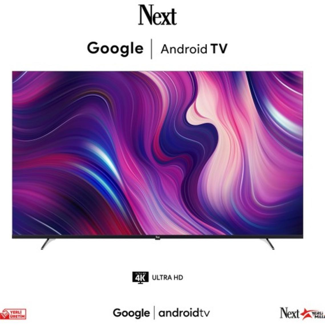 Next YE-65020GFSG5-4K 65" 165 Ekran Uydu Alıcılı 4K Ultra HD Google Android LED TV