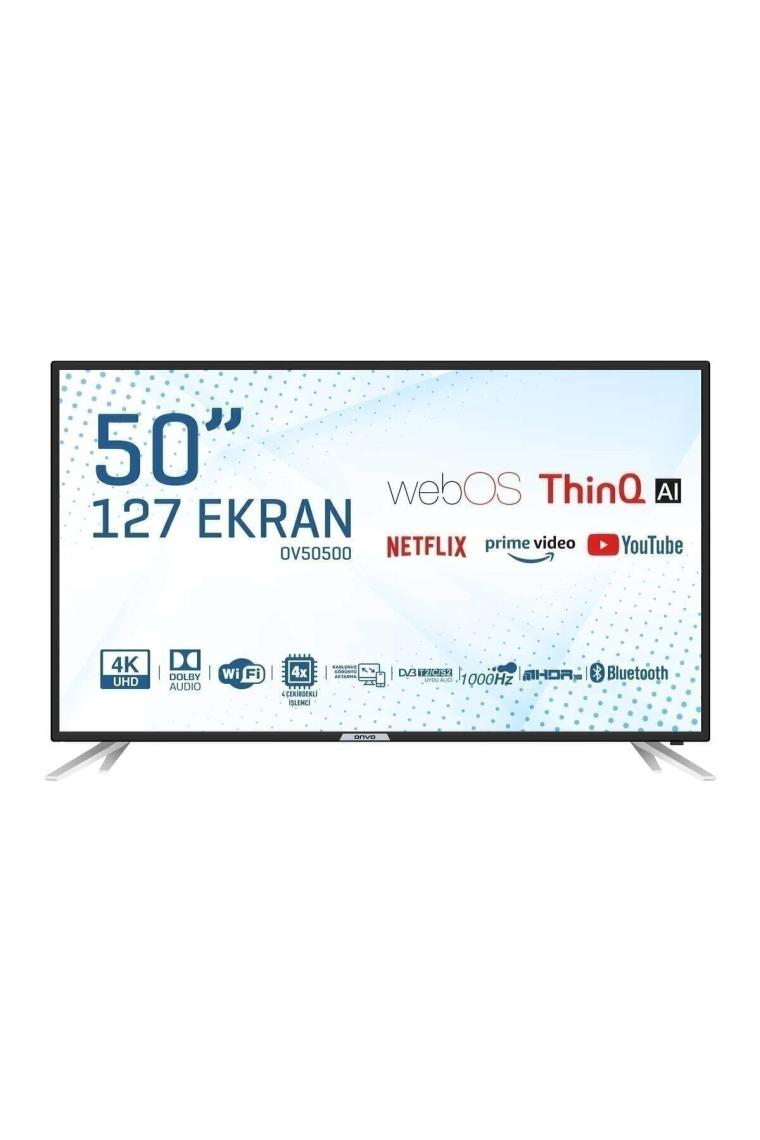 Onvo OV50500 4K Ultra HD 50" 127 Ekran Uydu Alıcılı webOS Smart LED TV