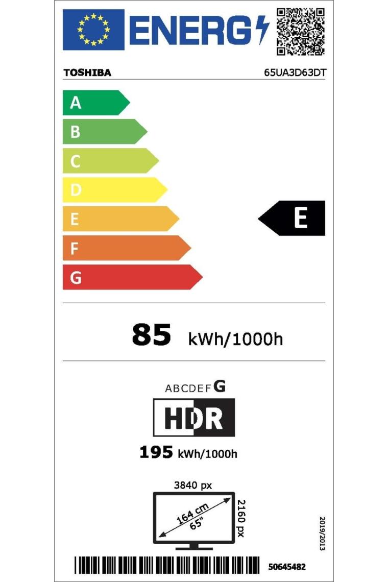 Toshiba 65UA3D63DT 4K Ultra HD 65" 165 Ekran Uydu Alıcılı Android Smart LED TV