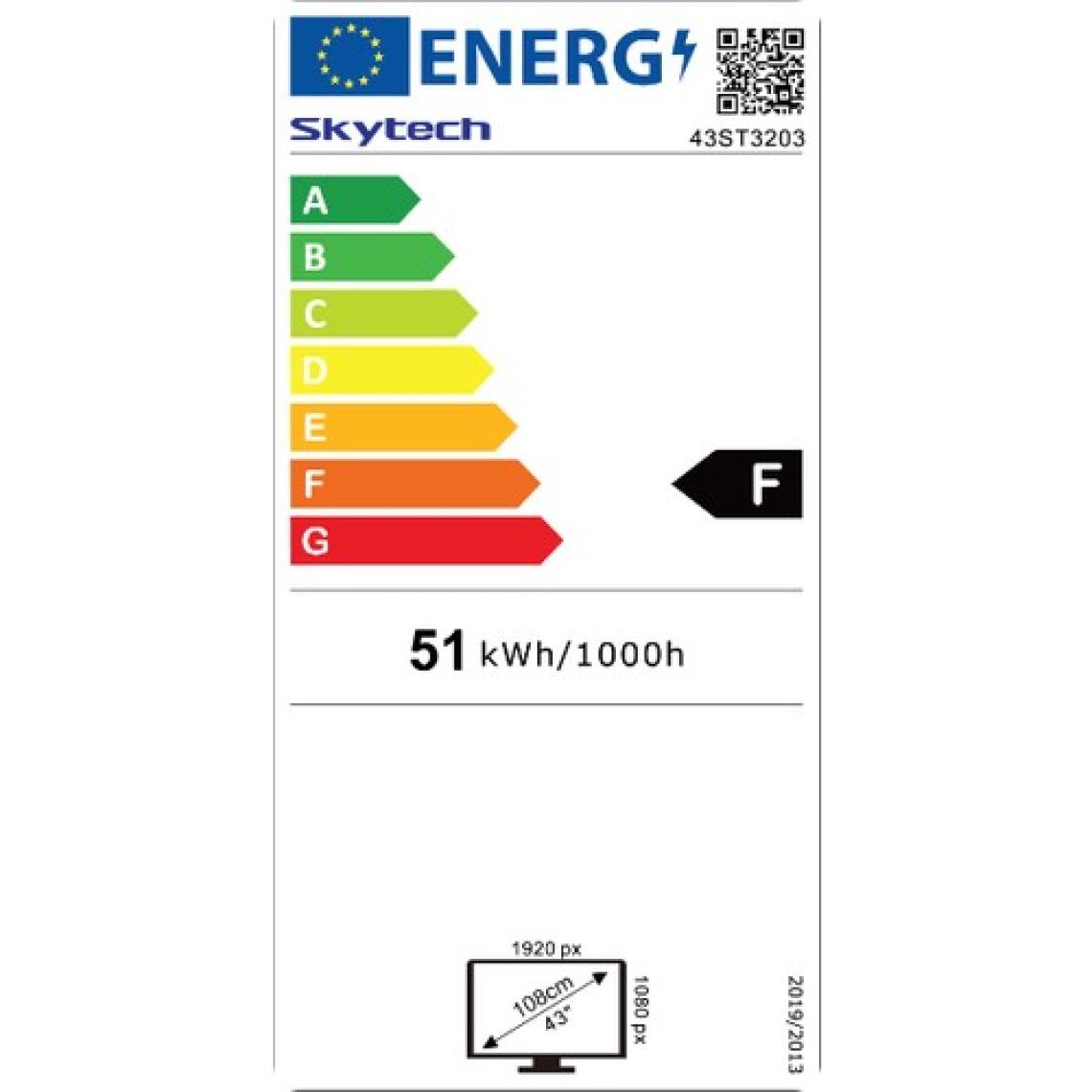 Skytech 43ST3203 43" 109 Ekran Dahili Uydu Alıcılı Full HD Smart LED TV