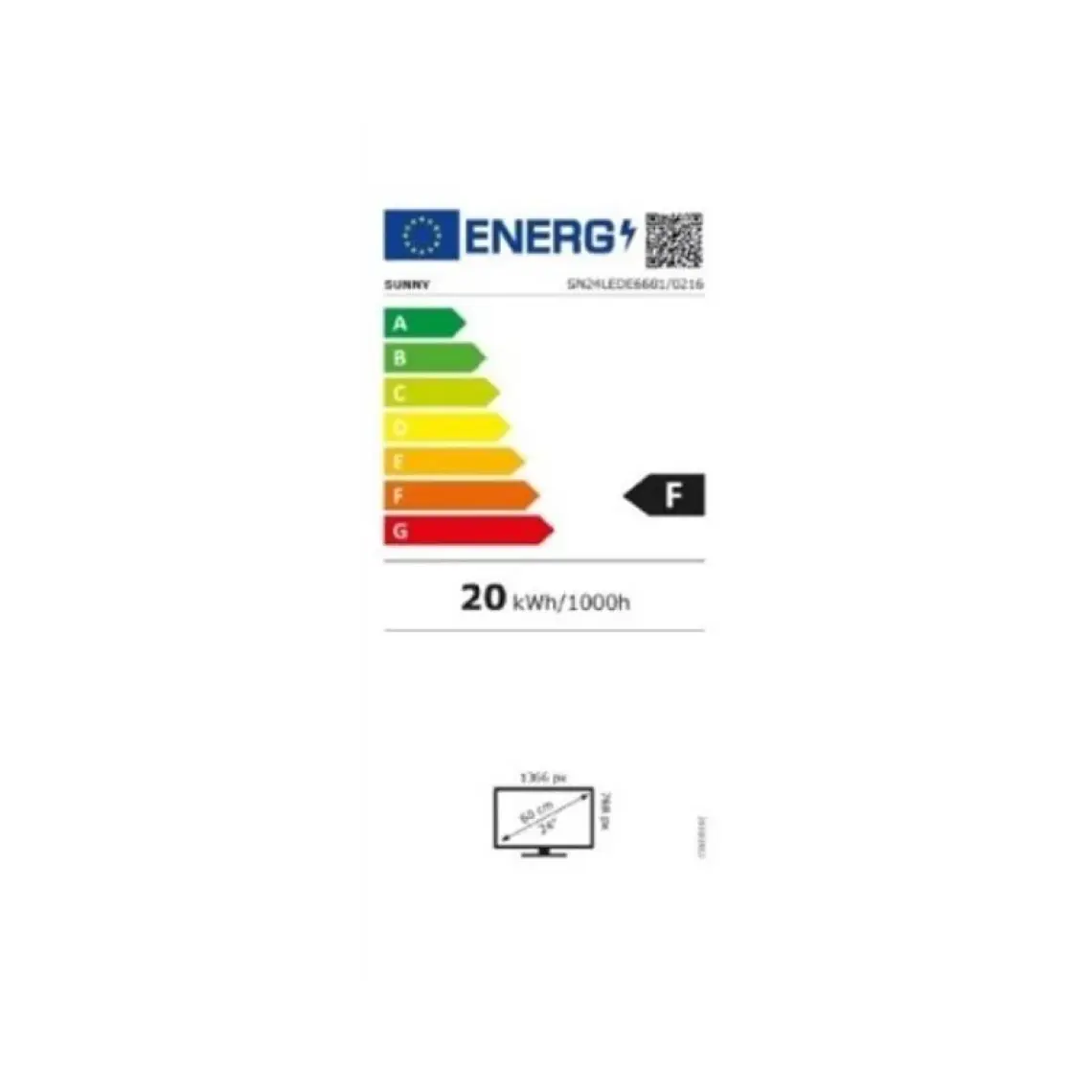 Sunny SN24LEDE6681 24" 60 Ekran Dahili Uydu Alıcılı HD Ready Smart LED TV