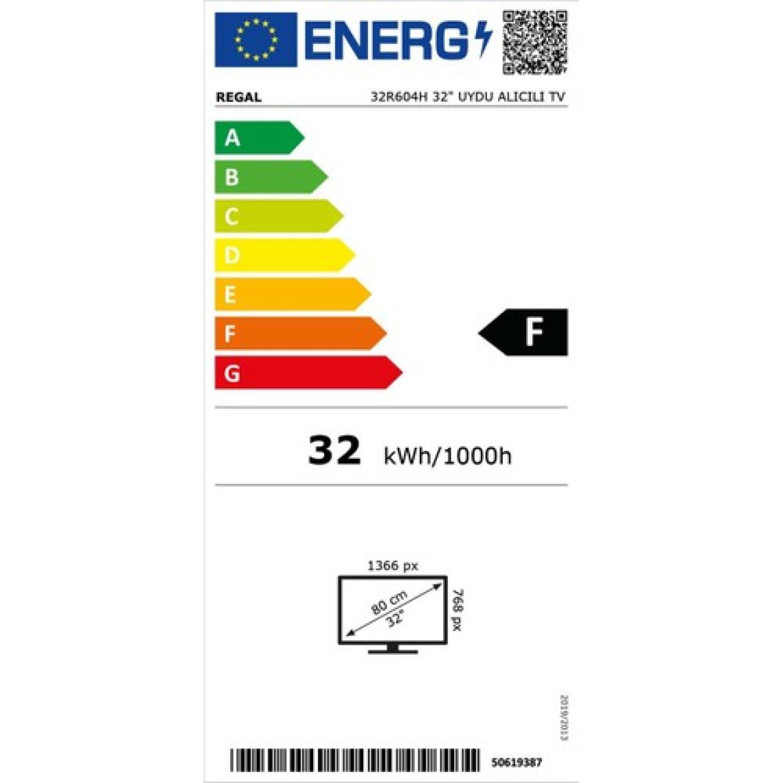 Regal 32R604H HD 32" 82 Ekran Uydu Alıcılı LED TV