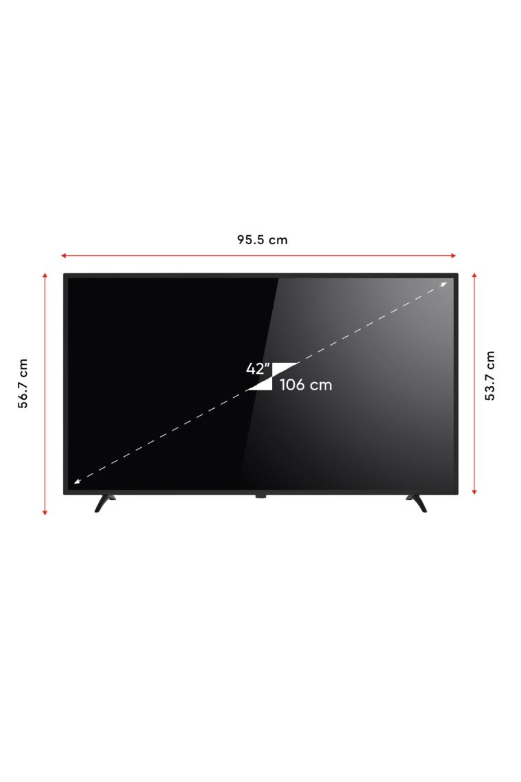 YE-42020GG4 42" 106 Ekran Uydu Alıcılı Full HD Google Android Smart LED TV