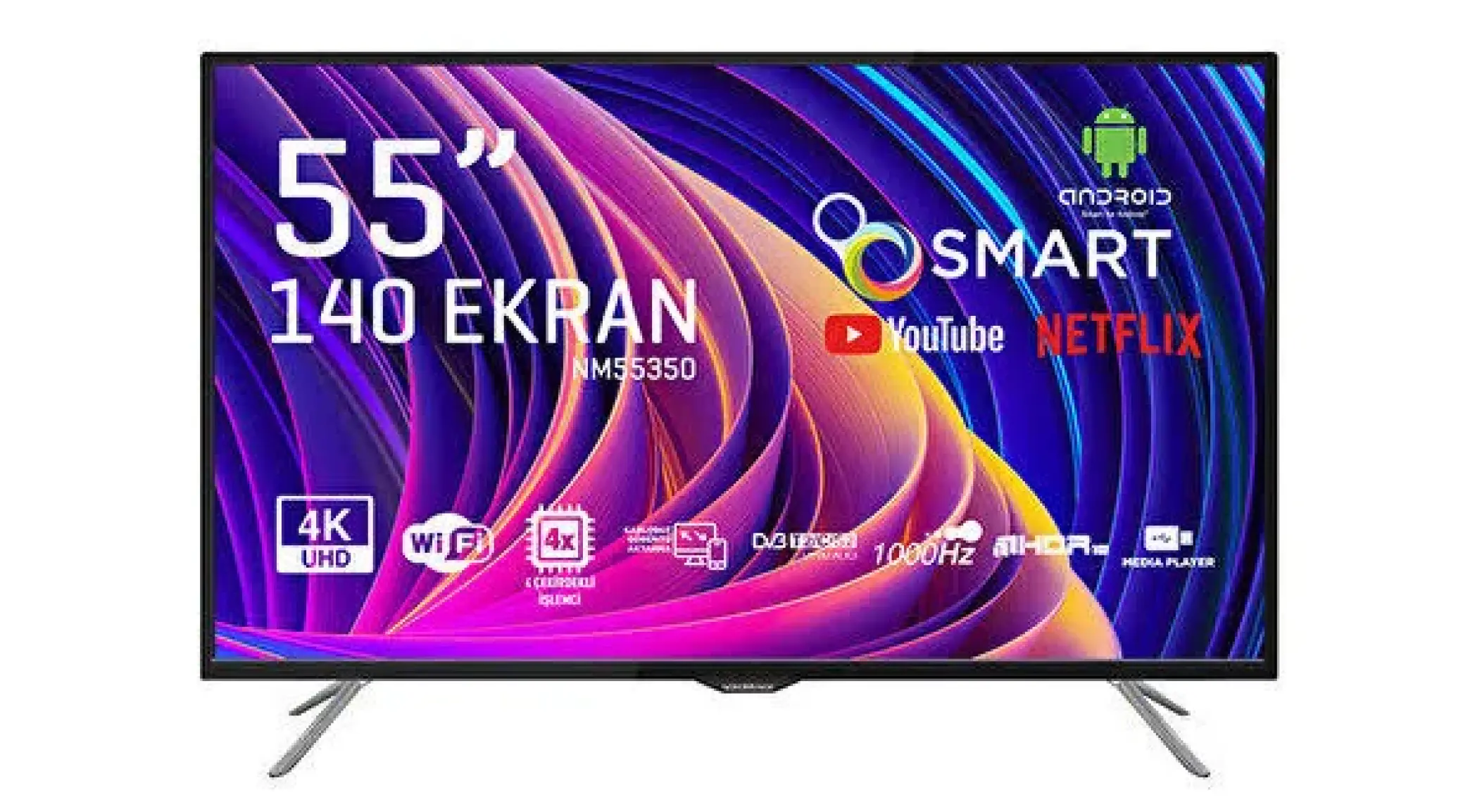 Nordmende NM55350 55" 139 Ekran Uydu Alıcılı 4K Ultra HD Smart LED TV