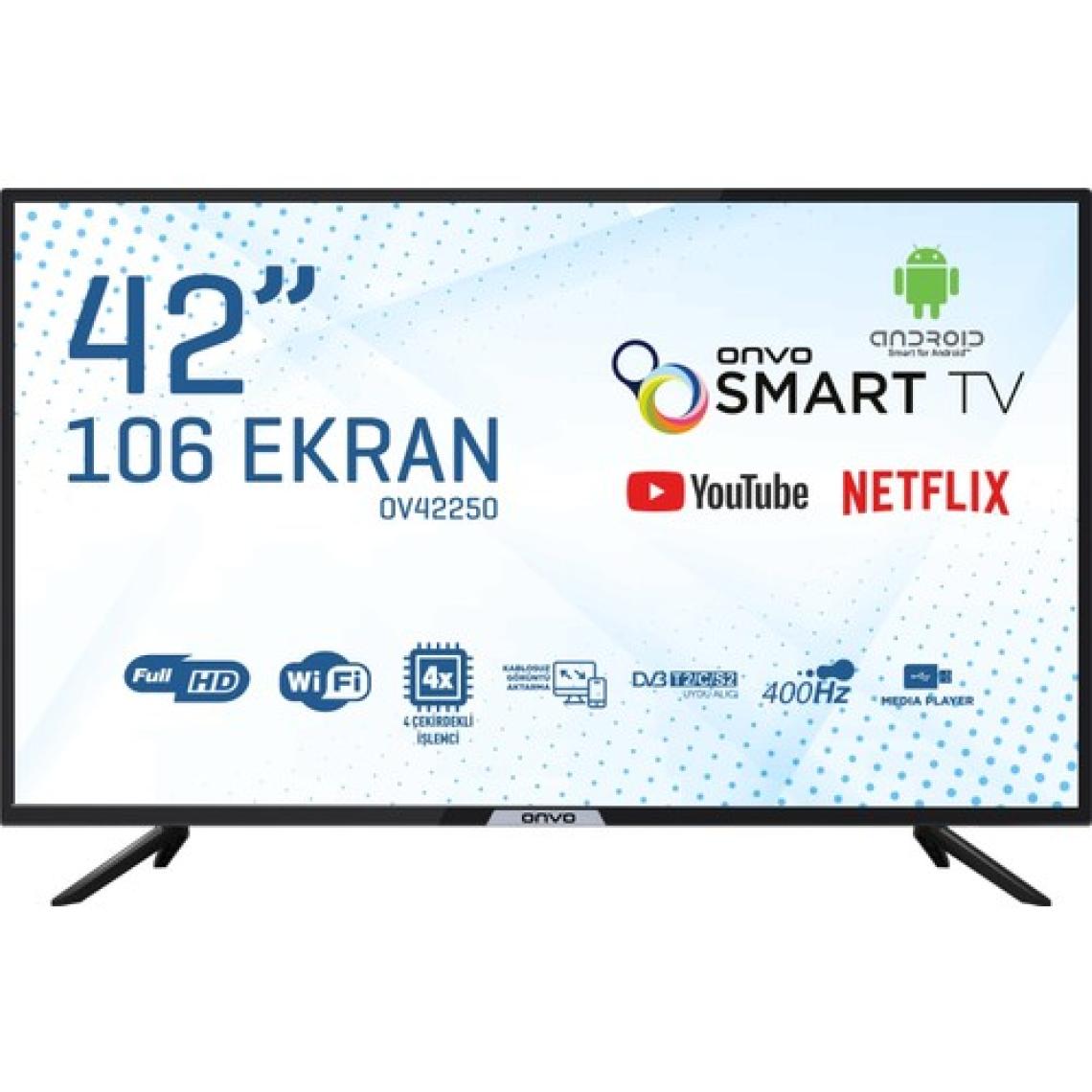Onvo OV42250 42" 106 Ekran Uydulu Full HD Android Smart LED TV