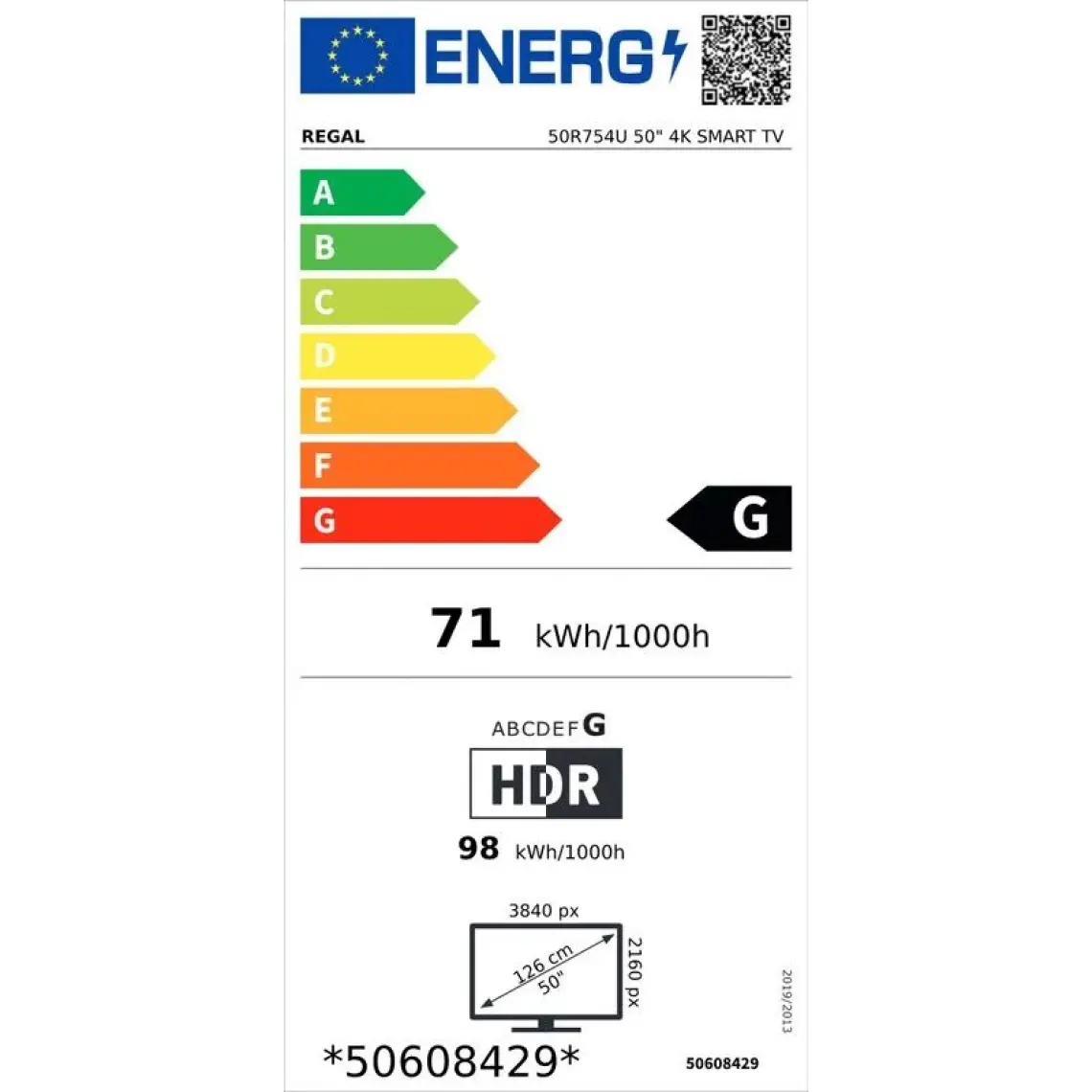 Regal 50R754U 50" 127 Ekran Uydu Alıcılı 4K Ultra HD Smart LED TV