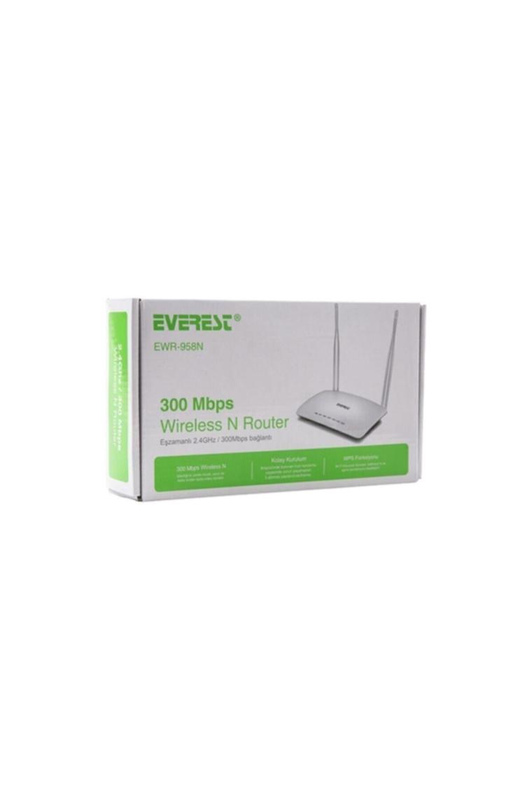 Ewr-958n 300 Mbps 1 Wan + 4 Lan Port Wısp+repeater+access Point 2.4 Ghz Beyaz Kablosuz Router