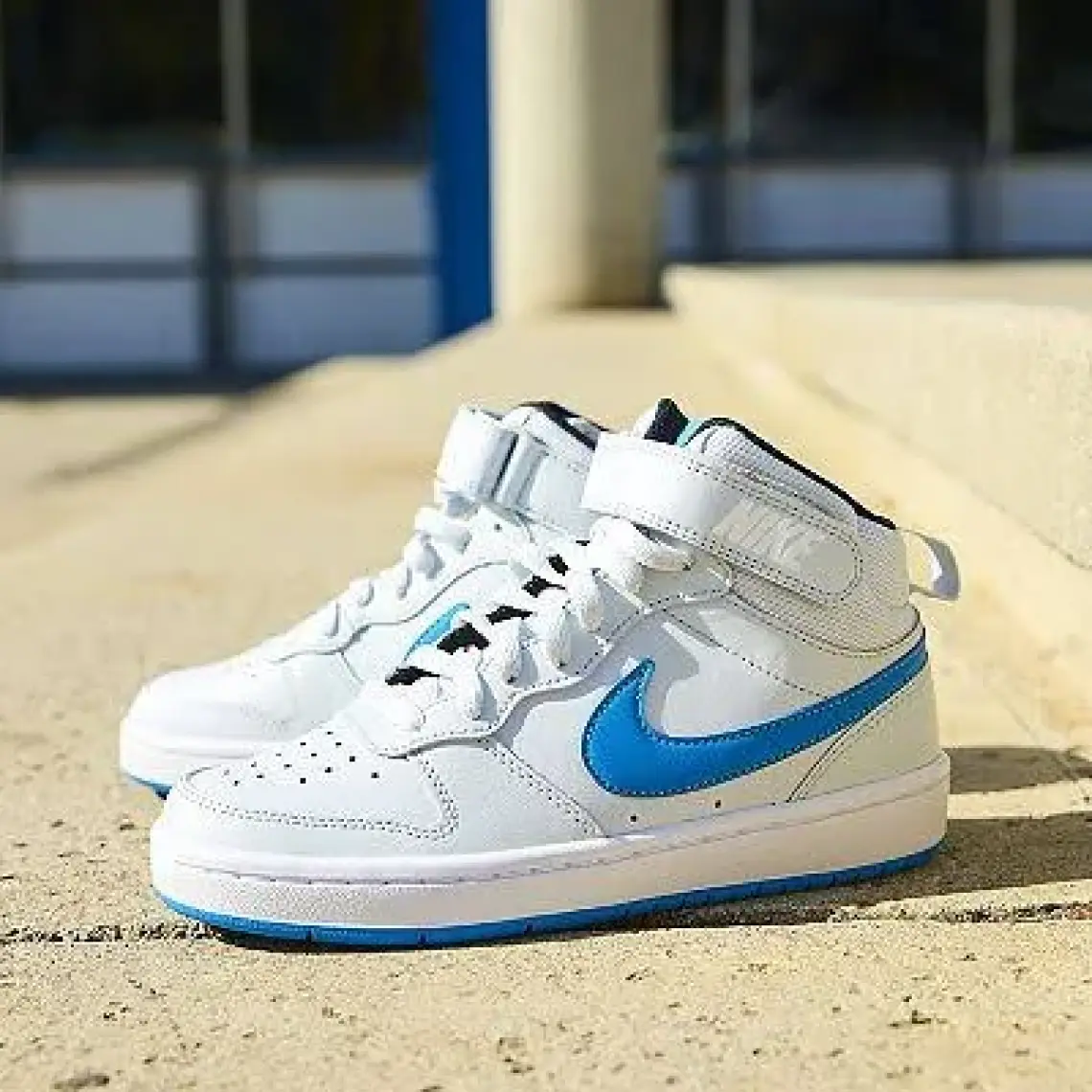 Nike Court Borough Mid 2 (Gs) Spor Ayakkabı - Beyaz