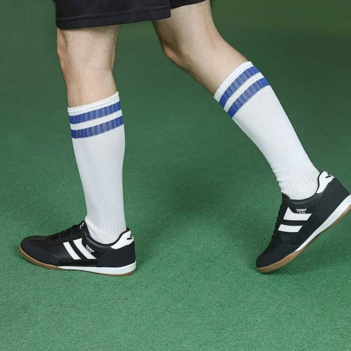 Jump 18089 Siyah - Beyaz Halı Saha Krampon Salon Futbol Ayakkabısı