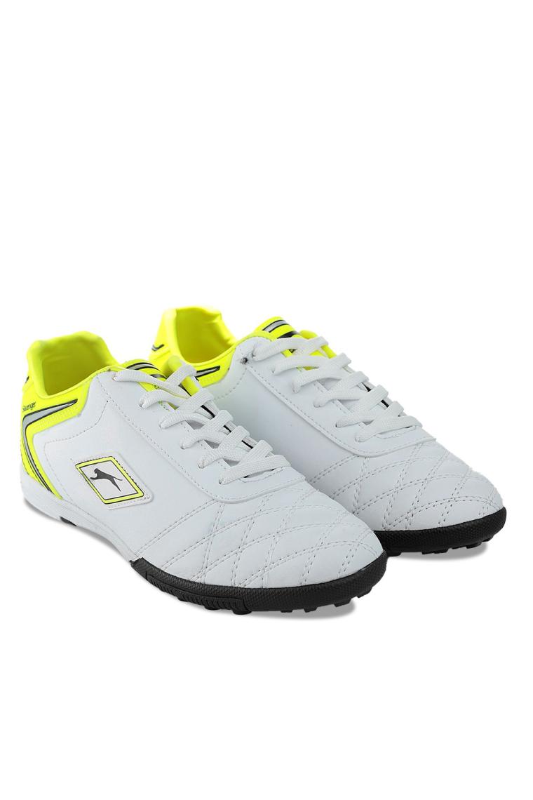 Slazenger HUGO HS Erkek Çocuk Halısaha Futbol Ayakkabısı Beyaz / Sarı