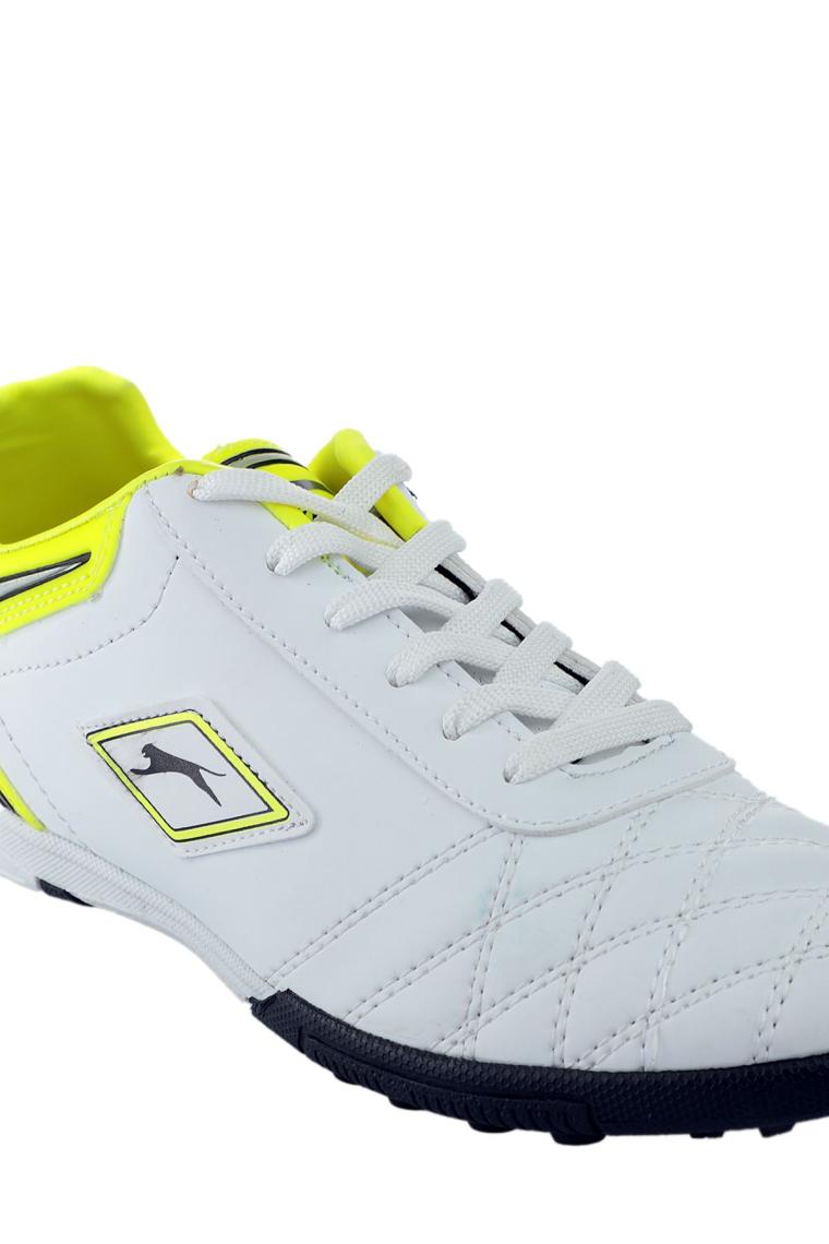Slazenger HUGO HS Erkek Çocuk Halısaha Futbol Ayakkabısı Beyaz / Sarı