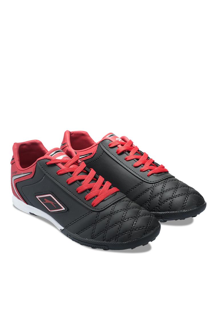 Slazenger HUGO HS Erkek Çocuk Halısaha Futbol Ayakkabısı Siyah / Kırmızı
