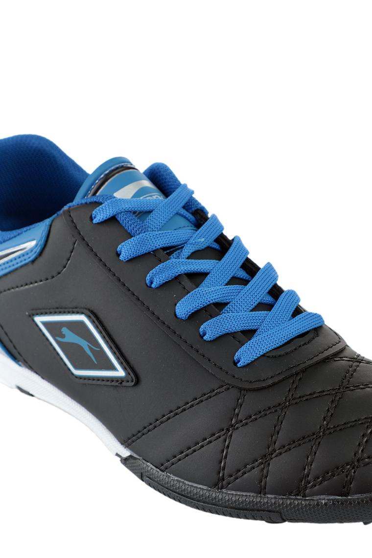 Slazenger HUGO HS Erkek Çocuk Halısaha Futbol Ayakkabısı Siyah / Mavi