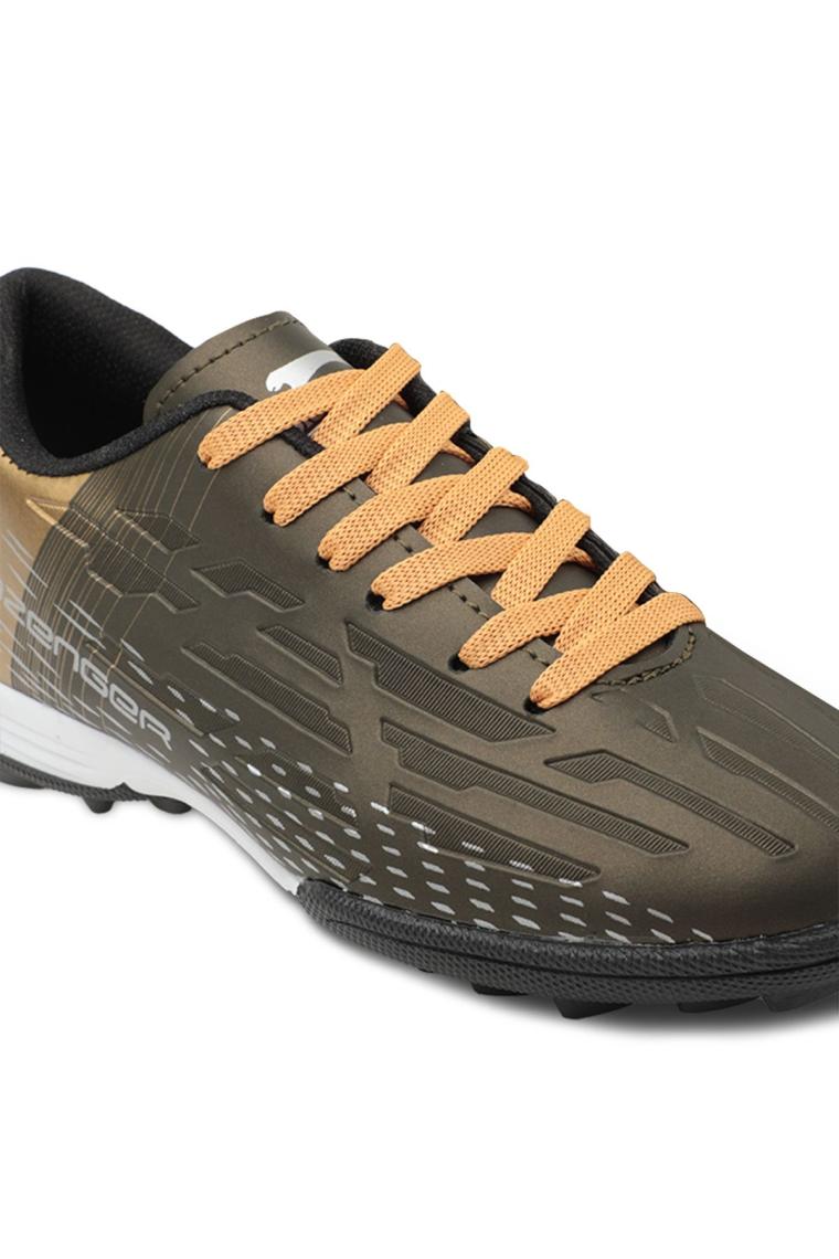 Slazenger SCORE I HS Erkek Çocuk Halısaha Futbol Ayakkabısı Haki / Altın