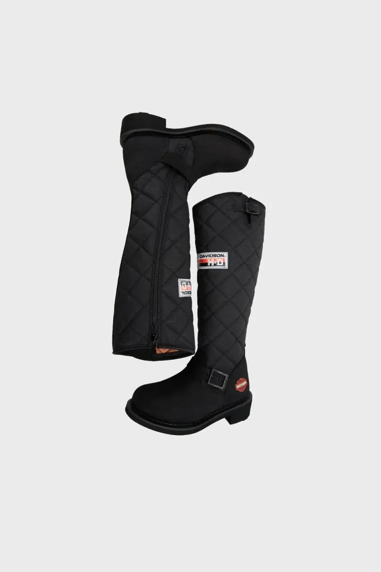 Harley Davidson Laconia Hi 646 Black Nubuk Kadın Çizme