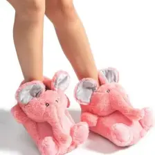 Twigy Elephant-2 Kadın Hayvanlı Panduf Pembe 36/41 AA0638