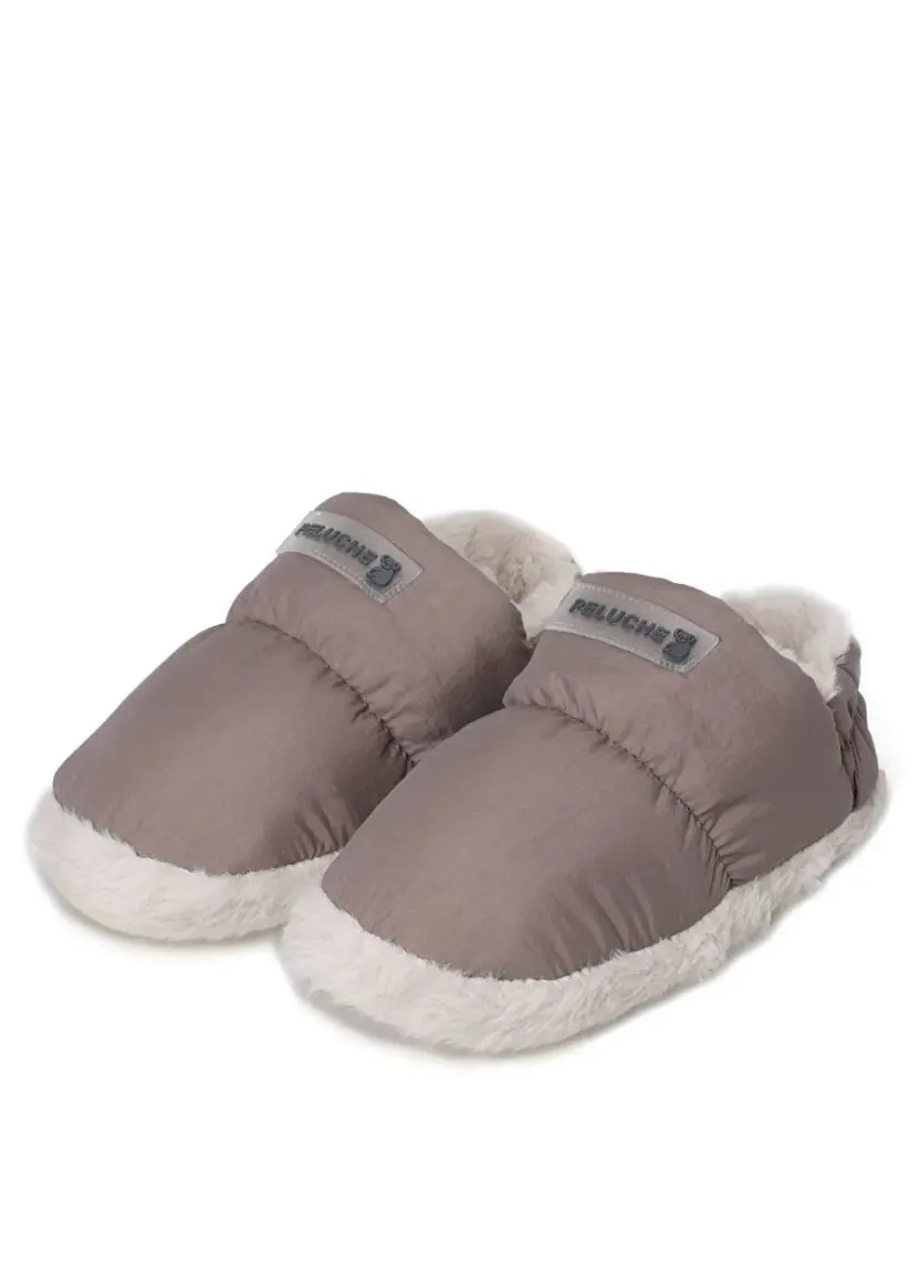 Peluche 2025 Mürdüm Kadın Ev Ayakkabısı Panduf