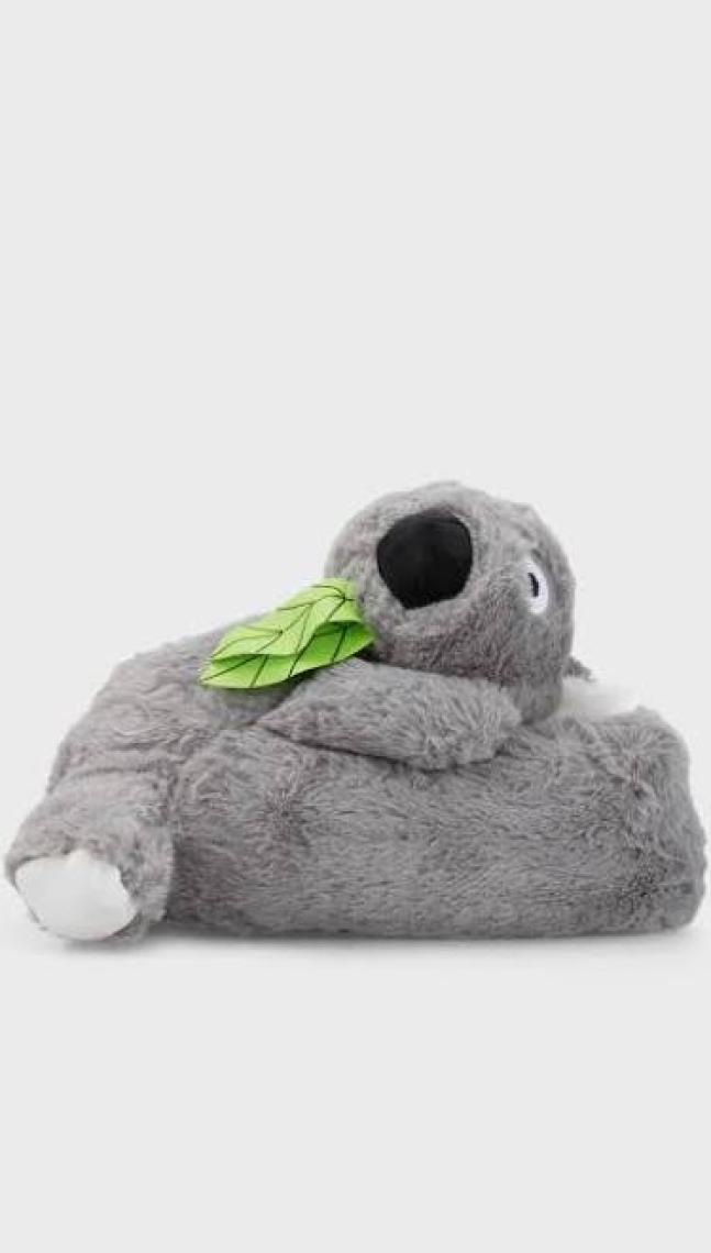 Twigy Koala Kadın,Garson Boy Hayvanlı Panduf Gri 36/41 AA0634