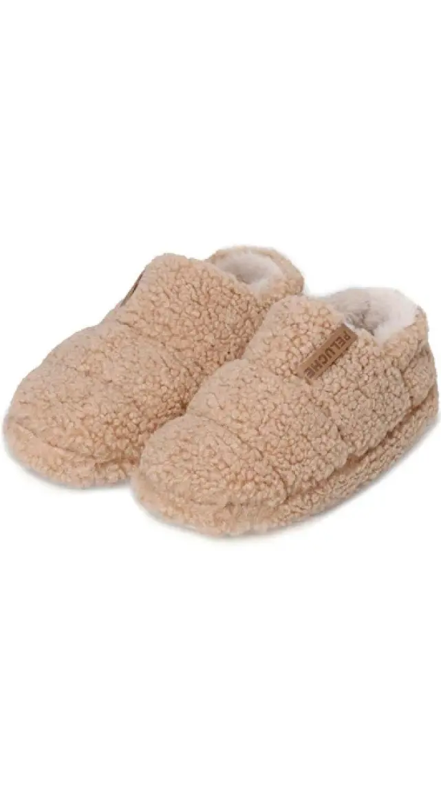Peluche Camel Teddy Women Slipper Kadın Günlük Ev Pandufu Ted-Kcl Krem