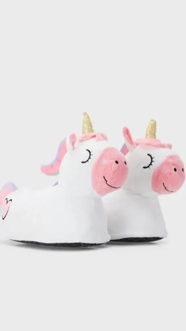 Twigy Pink Corn Kadın Hayvanlı Panduf Beyaz 36/41 YY0296
