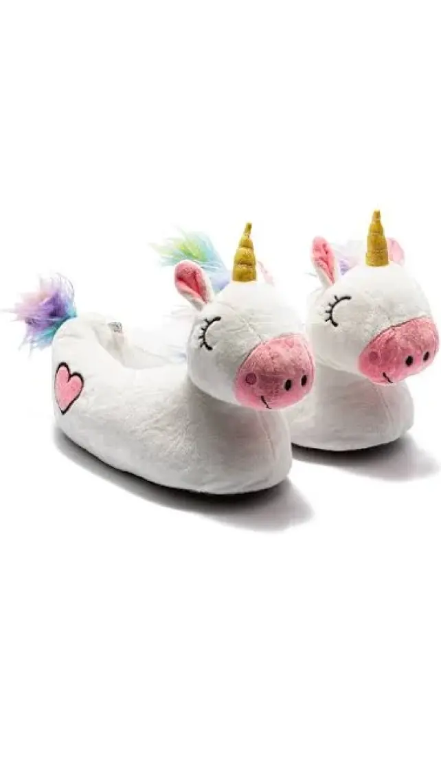 Twigy Pink Corn Kadın Hayvanlı Panduf Beyaz 36/41 YY0296