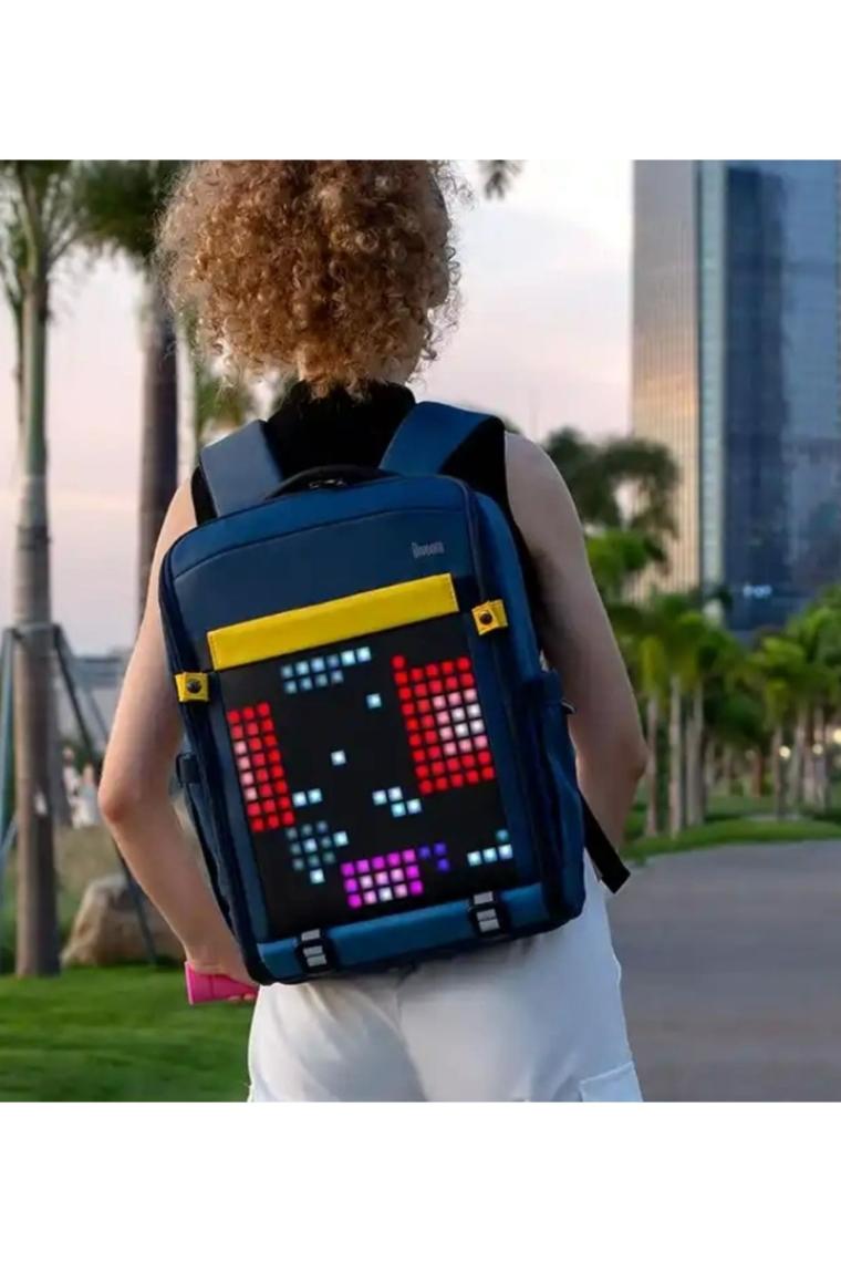 Divoom Pixoo Backpack S Mavi Ledli Sırt Çantası