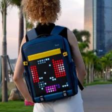 Divoom Pixoo Backpack S Mavi Ledli Sırt Çantası