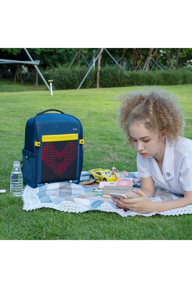 Divoom Pixoo Backpack S Mavi Ledli Sırt Çantası