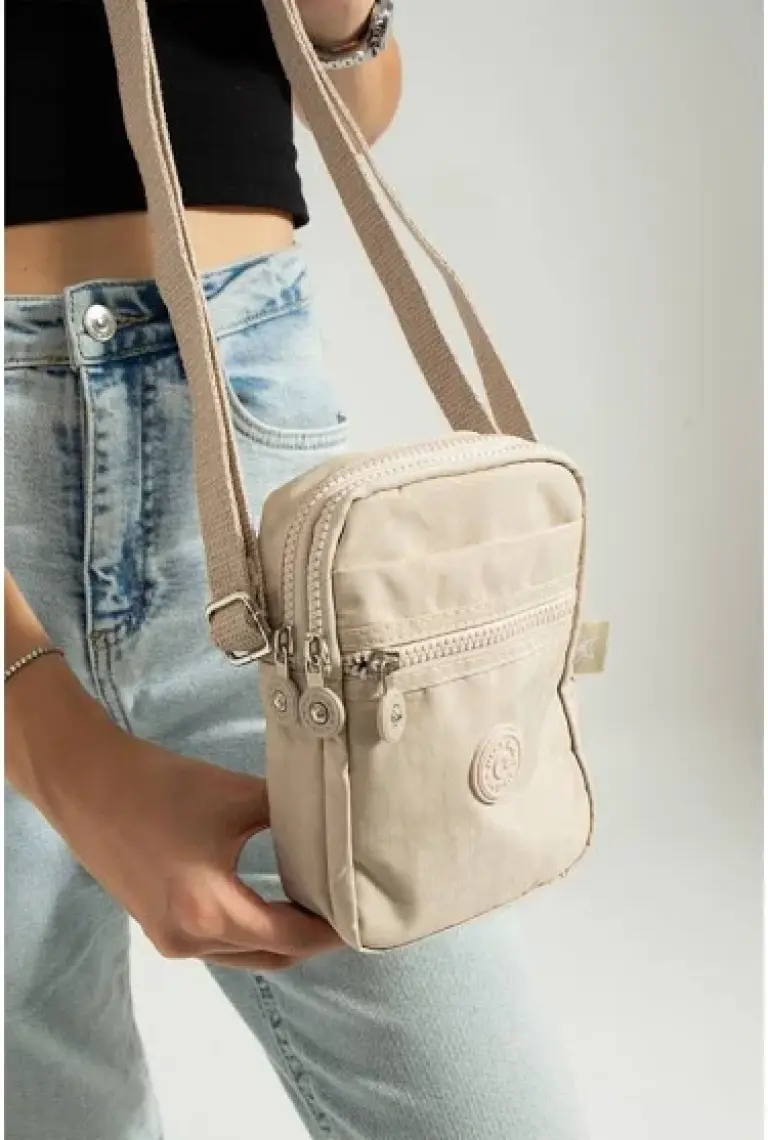 Mega Bag M 227 Mega Bag Krinkıl Kumaş Unisex Küçük Omuz Çantası, Telefonluk