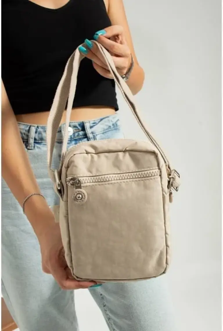 Mega Bag M 227 Mega Bag Krinkıl Kumaş Unisex Küçük Omuz Çantası, Telefonluk