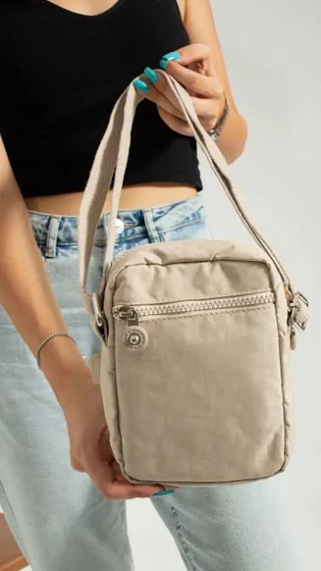 Mega Bag M 227 Mega Bag Krinkıl Kumaş Unisex Küçük Omuz Çantası, Telefonluk