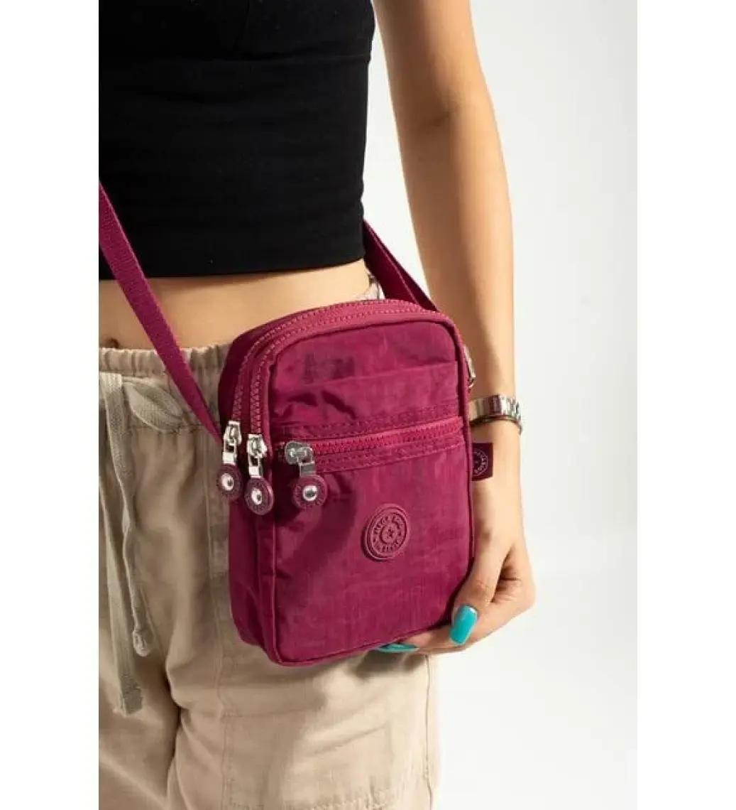 Mega Bag M 227 Mega Bag Krinkıl Kumaş Unisex Küçük Omuz Çantası, Telefonluk