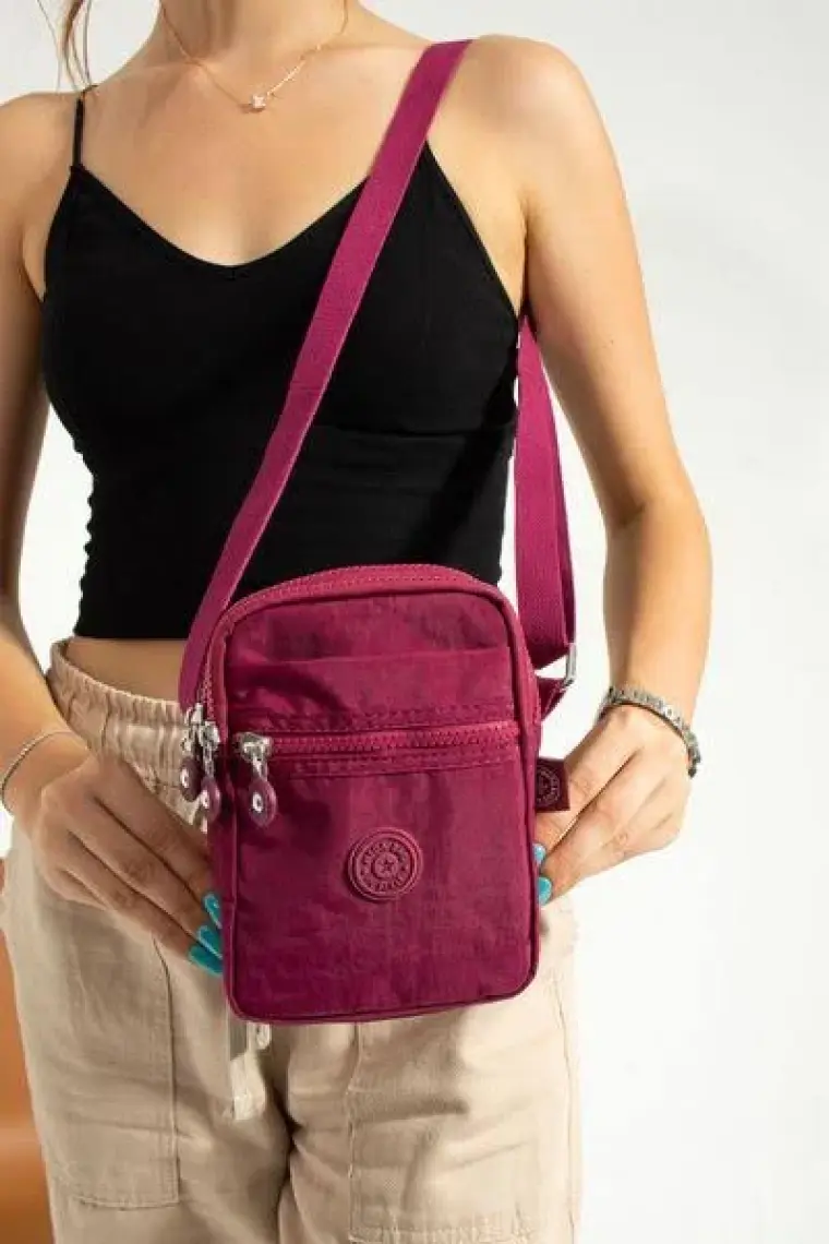 Mega Bag M 227 Mega Bag Krinkıl Kumaş Unisex Küçük Omuz Çantası, Telefonluk