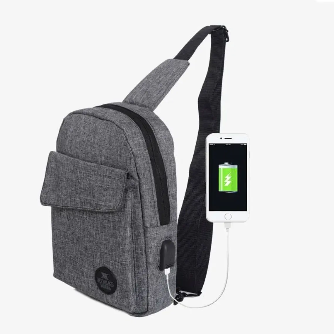 My Valice Smart Bag Usb'li Çapraz Göğüs Çantası 1505 Gri