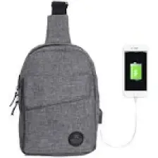 My Valice Smart Bag Usb'li Çapraz Göğüs Çantası 1505 Gri